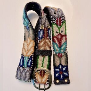 Pistil Embroidered Belt size M